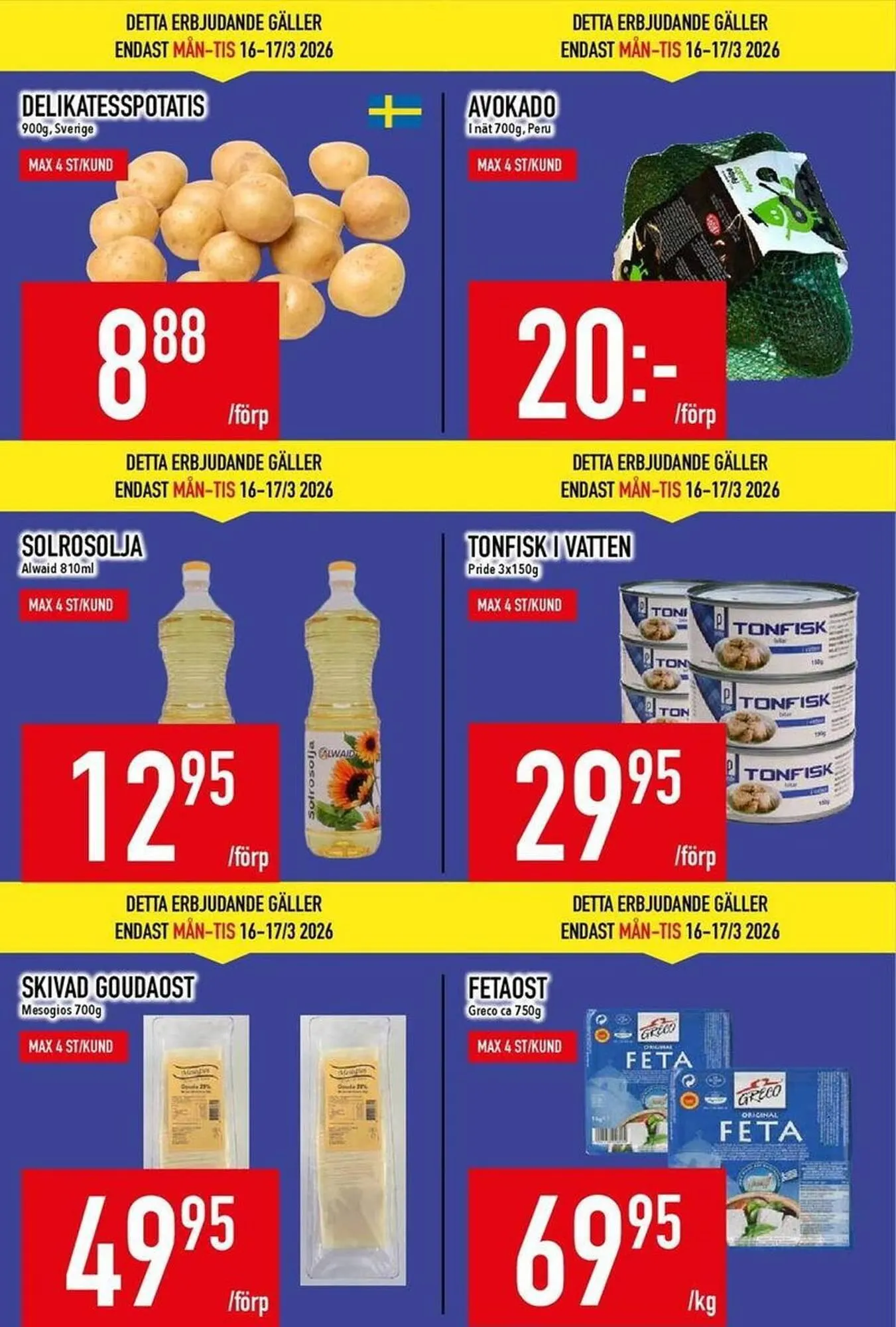 Matdax reklamblad från 16 mars till 22 mars 2026 - Reklamblad sidor 2