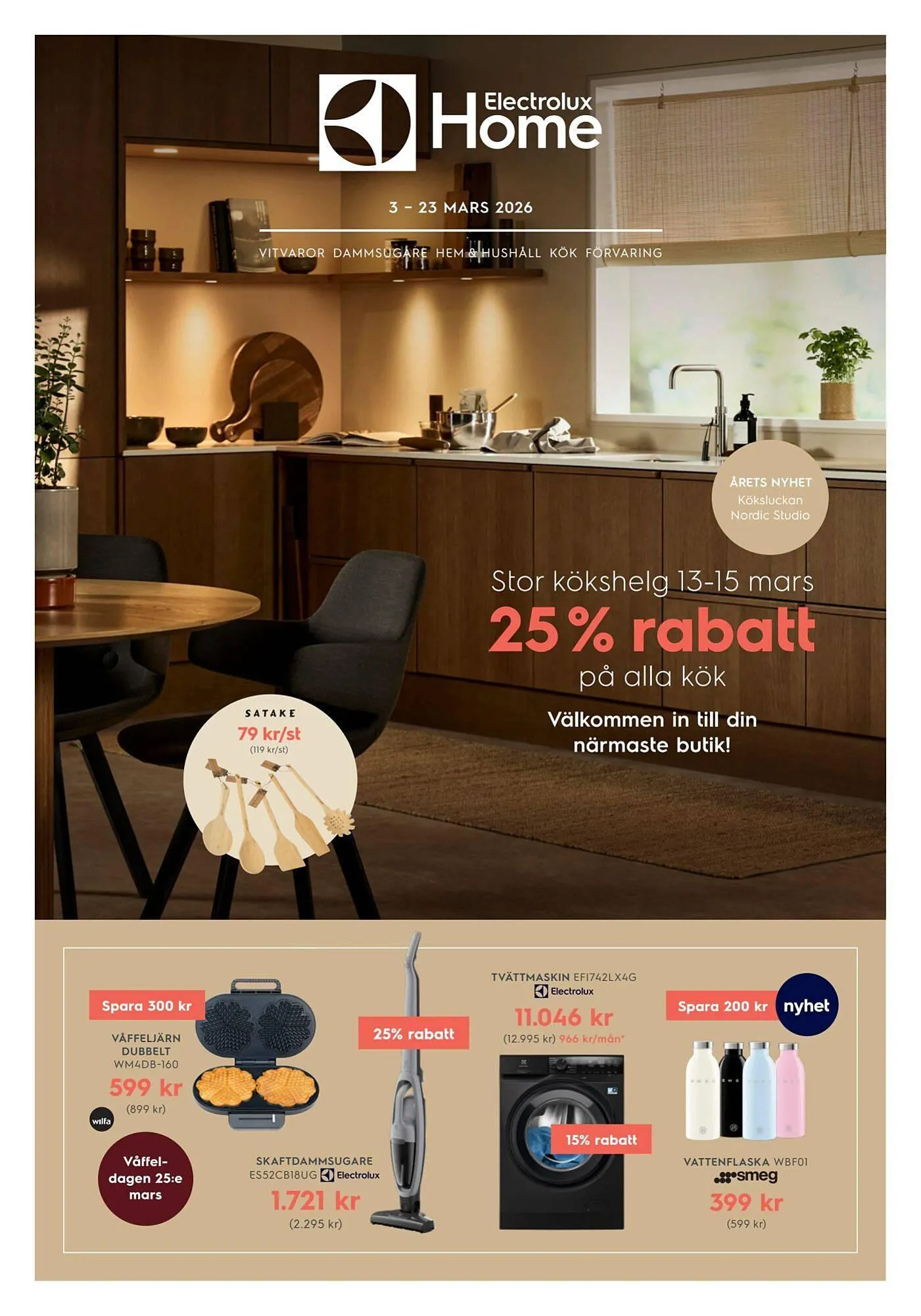 Electrolux Home reklamblad från 3 mars till 24 mars 2026 - Reklamblad sidor 1