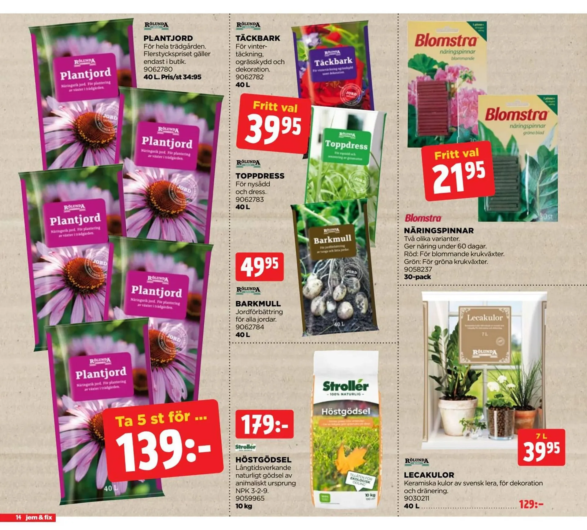 Jem&Fix reklamblad från 6 oktober till 20 oktober 2025 - Reklamblad sidor 14