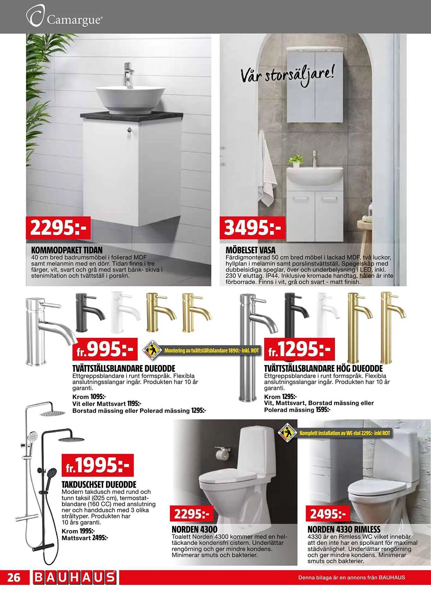 Bauhaus reklamblad från 1 oktober till 15 oktober 2023 - Reklamblad sidor 26