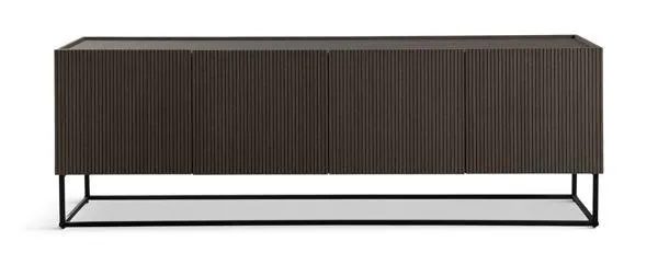 FAIRFAX Sideboard B220x45, H75cm oljad ekfanér färg mocca