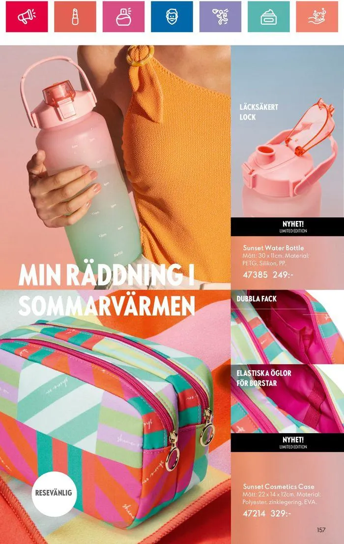 Oriflame reklamblad från 20 juni till 4 juli 2024 - Reklamblad sidor 157