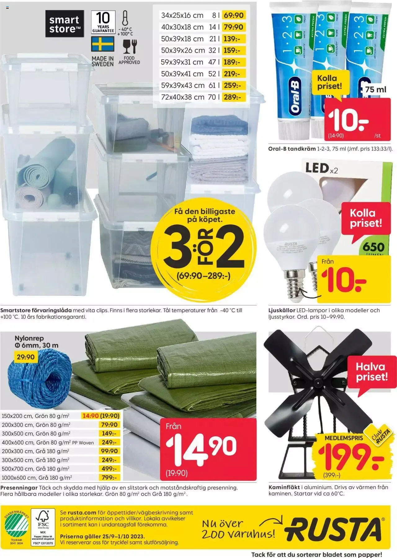 Rusta - erbjudanden från 25 september till 1 oktober 2023 - Reklamblad sidor 16