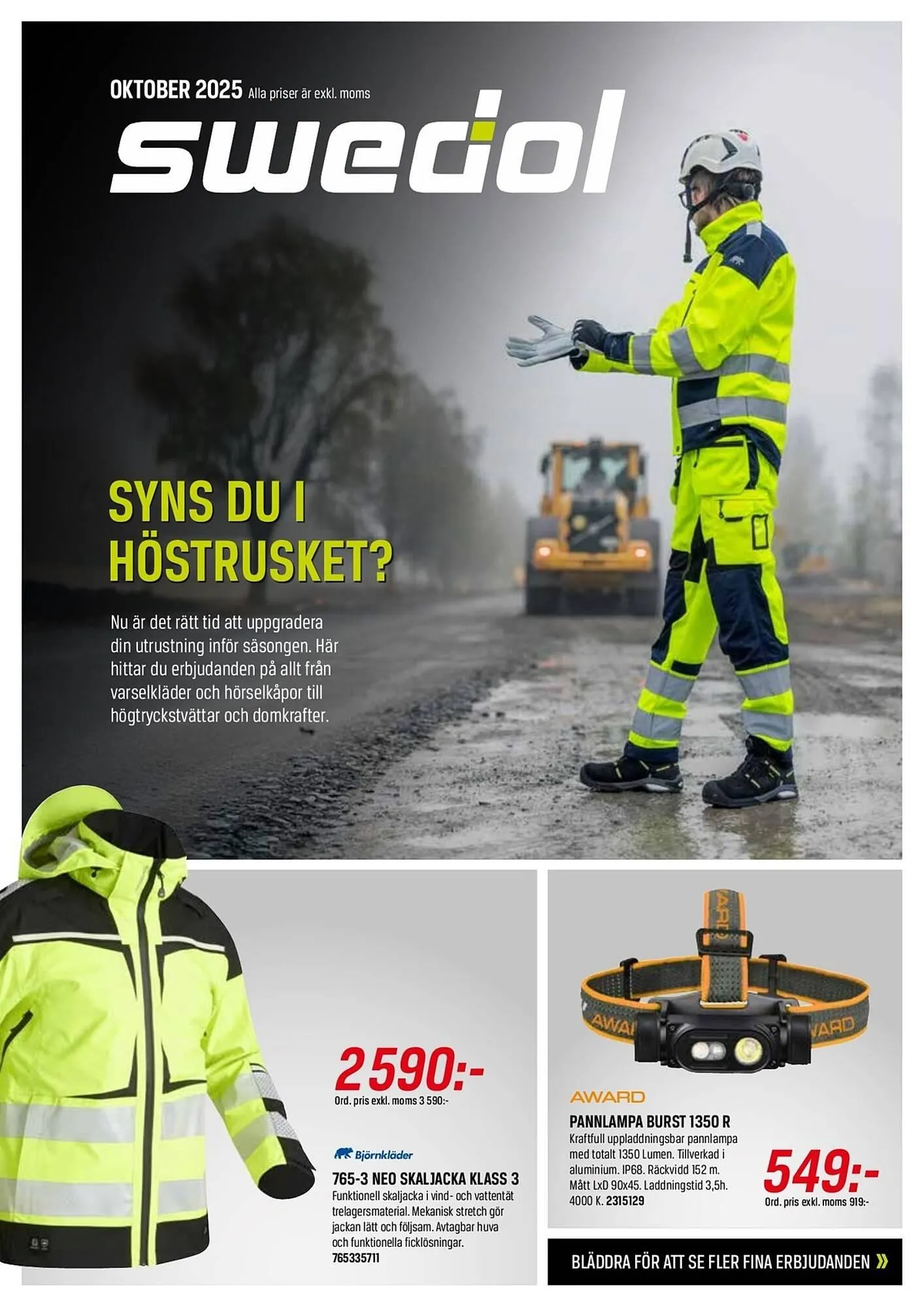 Swedol reklamblad från 1 oktober till 31 oktober 2025 - Reklamblad sidor 1