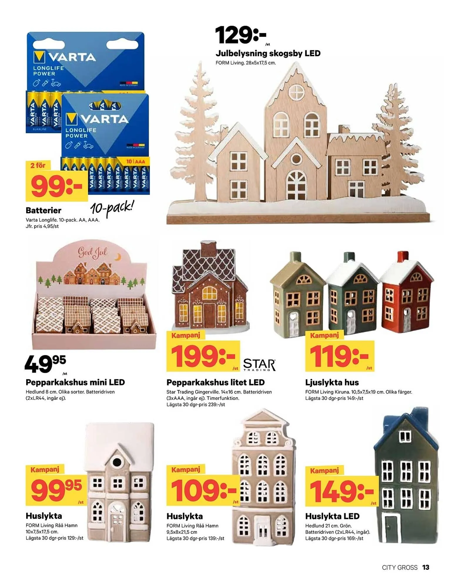 City Gross reklamblad från 3 november till 30 november 2025 - Reklamblad sidor 13