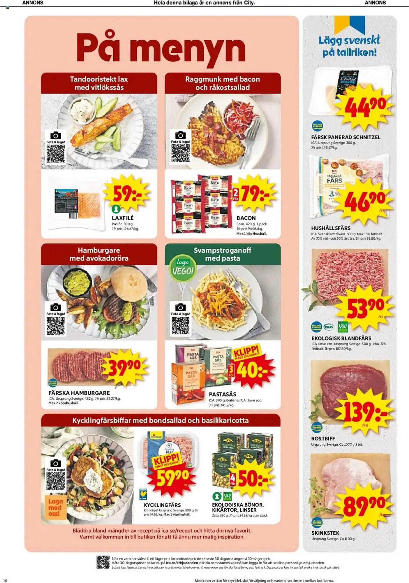 ICA Kvantum reklamblad från 10 mars till 16 mars 2025 - Reklamblad sidor 10