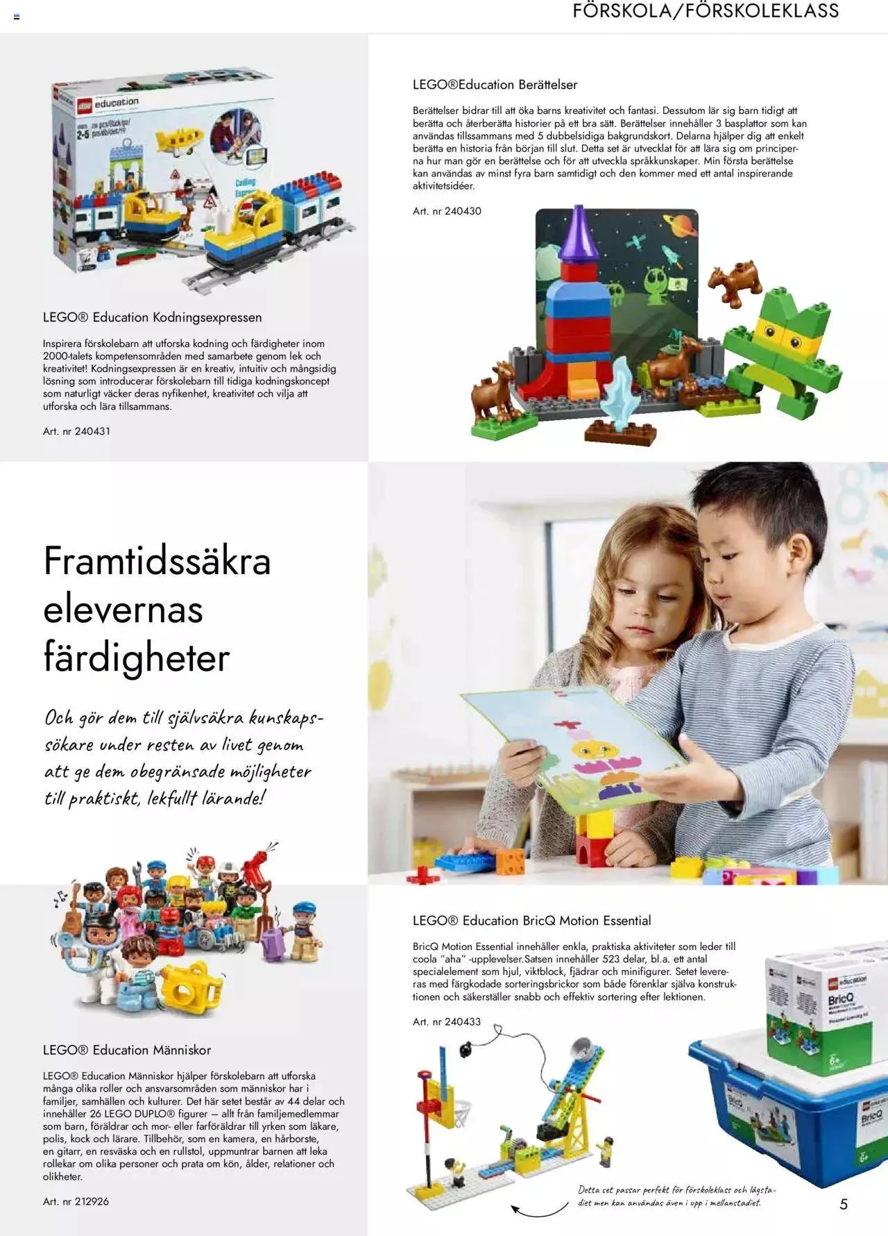 Staples - Informationsblad Lego Education från 1 januari till 31 december 2023 - Reklamblad sidor 5