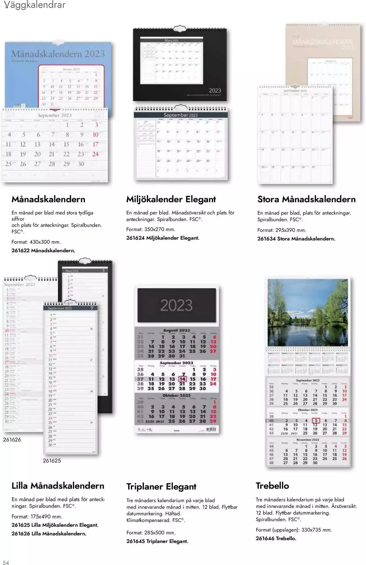 Almanackor och Kalendrar 2023 från 10 april till 31 december 2023 - Reklamblad sidor 54