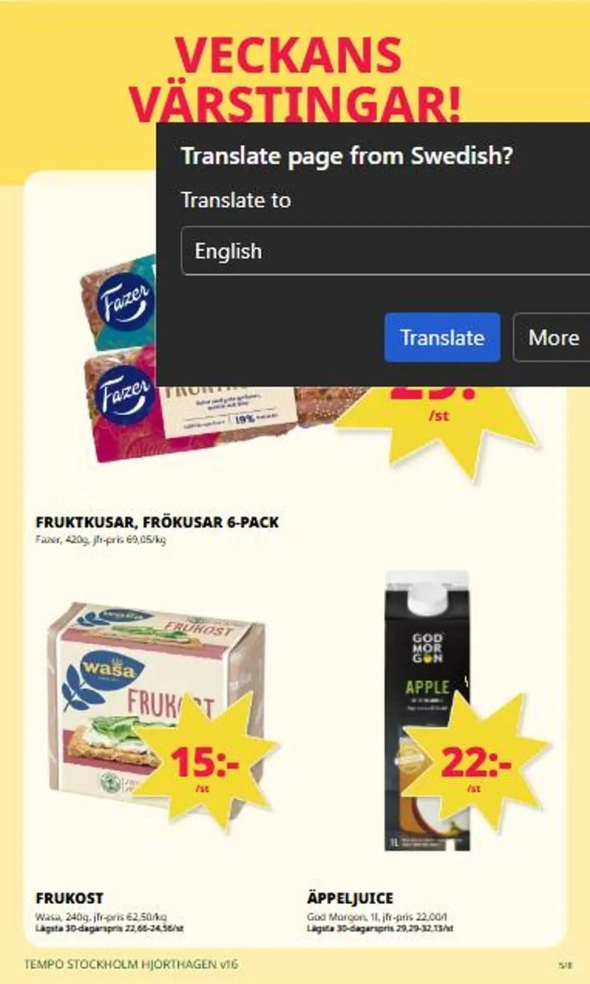 Tempo reklamblad från 13 april till 19 april 2026 - Reklamblad sidor 5