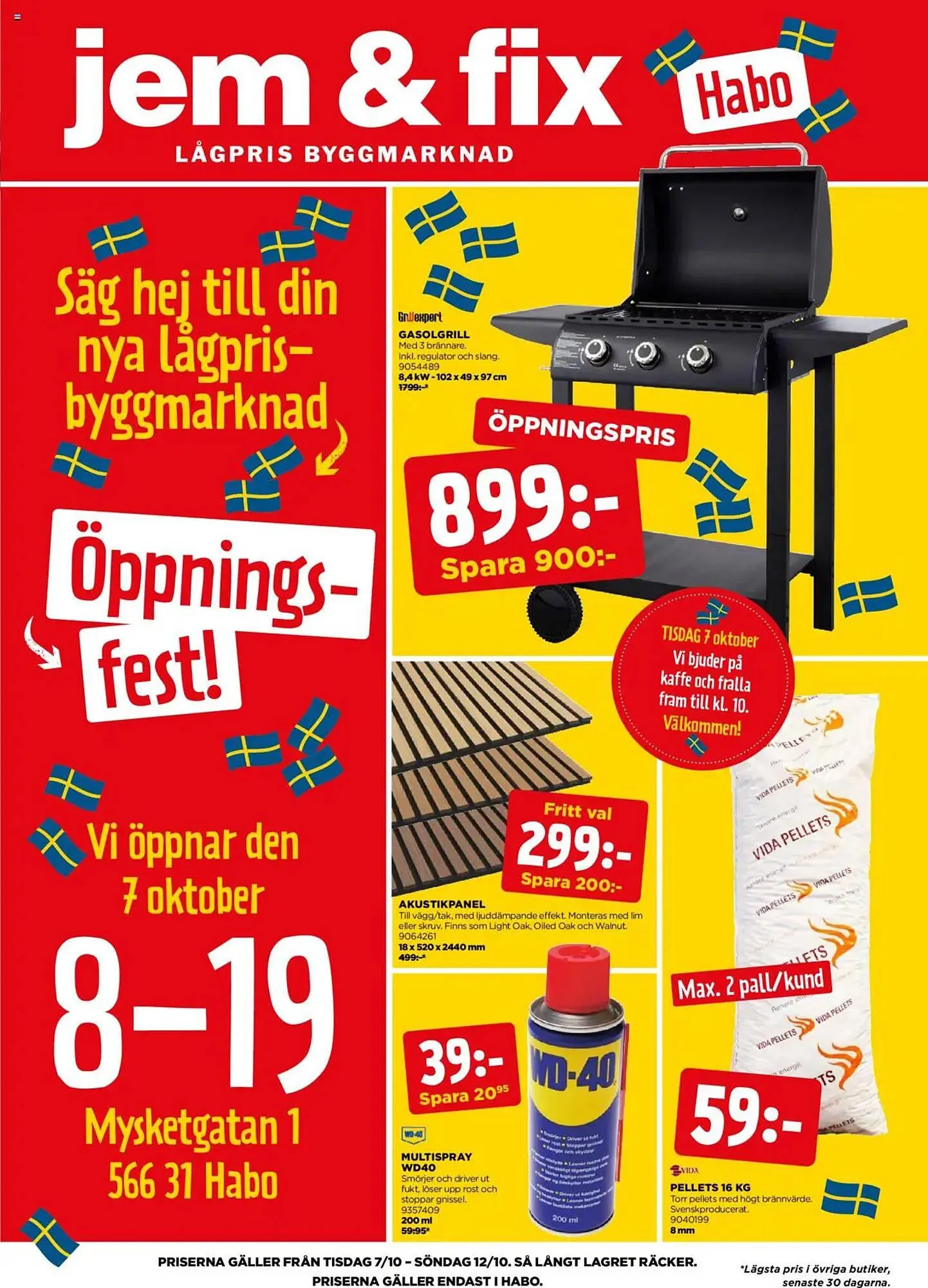 Jem&Fix reklamblad från 6 oktober till 12 oktober 2025 - Reklamblad sidor 1