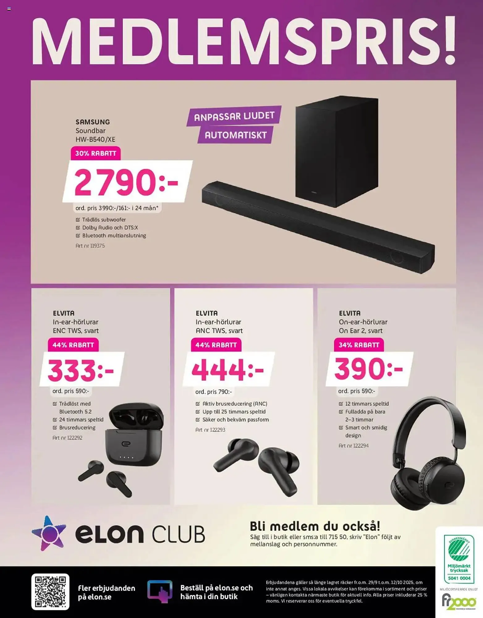 Elon reklamblad från 29 september till 12 oktober 2025 - Reklamblad sidor 12