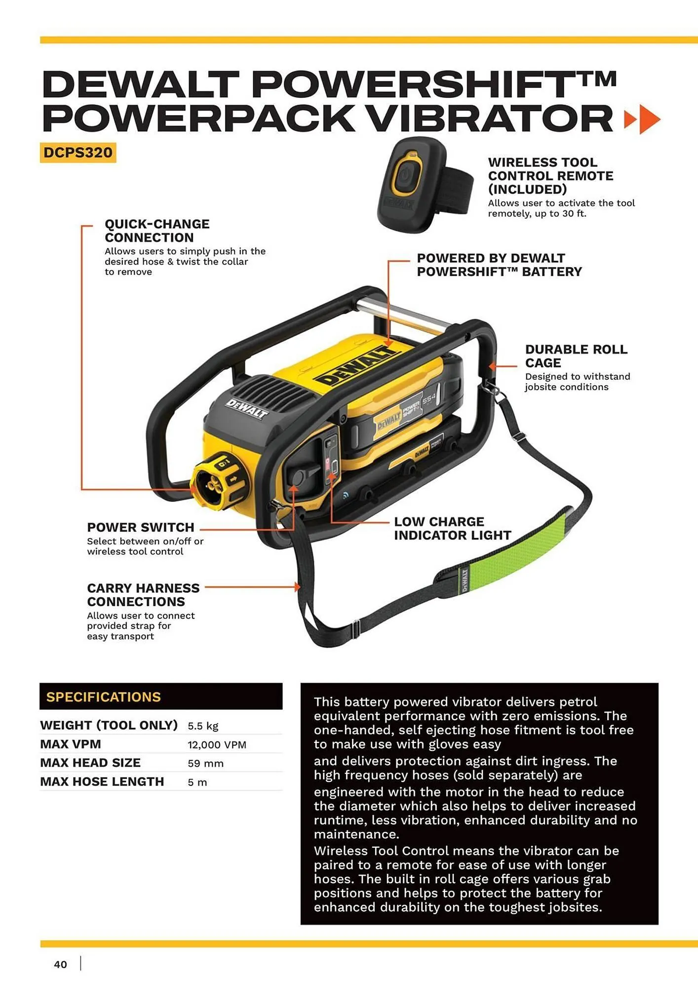 Dewalt reklamblad från 21 mars till 31 maj 2025 - Reklamblad sidor 40
