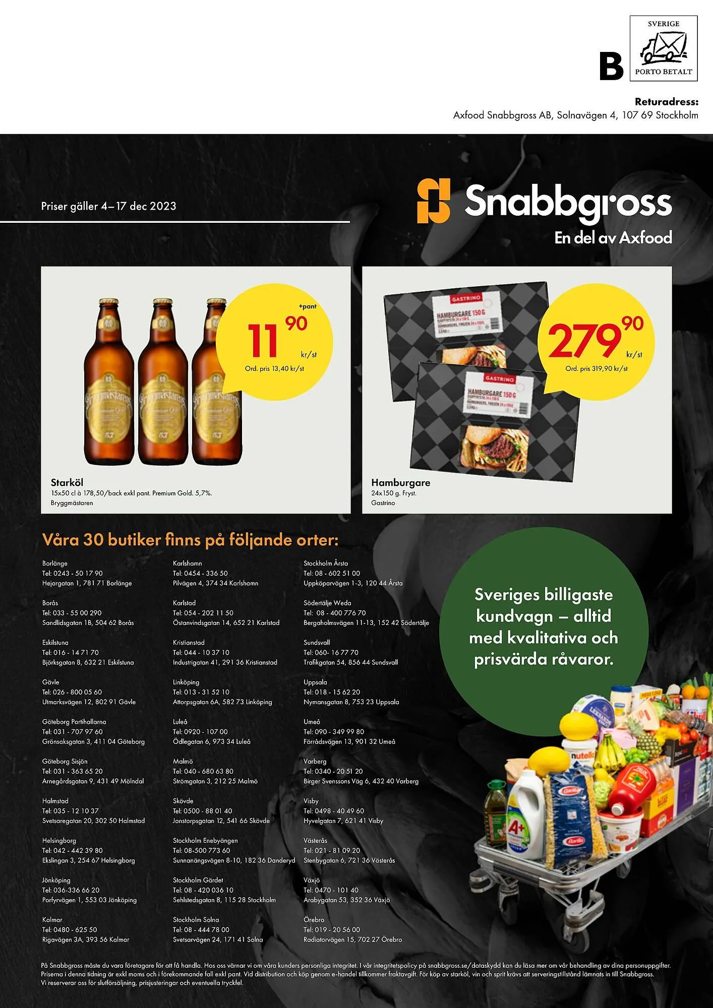 Snabbgross reklamblad från 4 december till 17 december 2023 - Reklamblad sidor 12