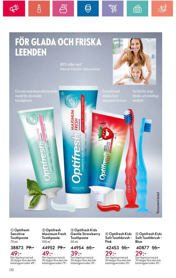 Oriflame reklamblad från 20 juni till 4 juli 2024 - Reklamblad sidor 132