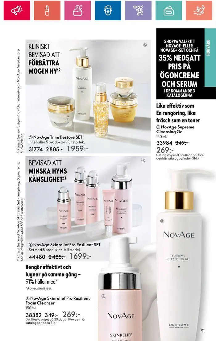 Oriflame reklamblad från 20 juni till 4 juli 2024 - Reklamblad sidor 91
