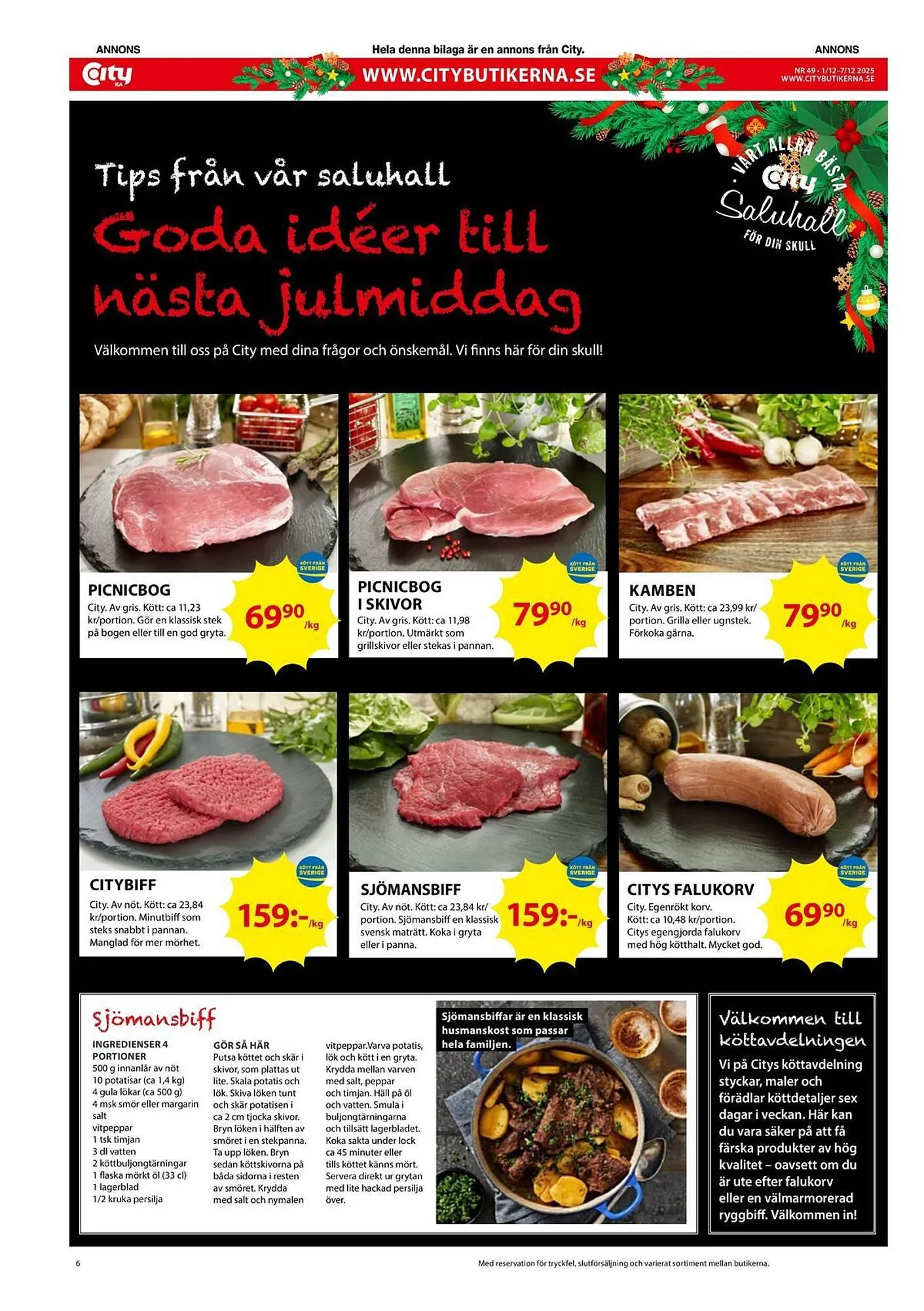 ICA Kvantum reklamblad från 1 december till 7 december 2025 - Reklamblad sidor 6