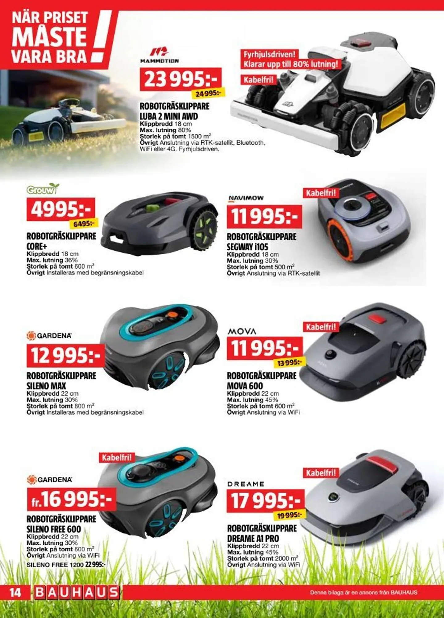 Bauhaus reklamblad från 28 april till 11 maj 2025 - Reklamblad sidor 14