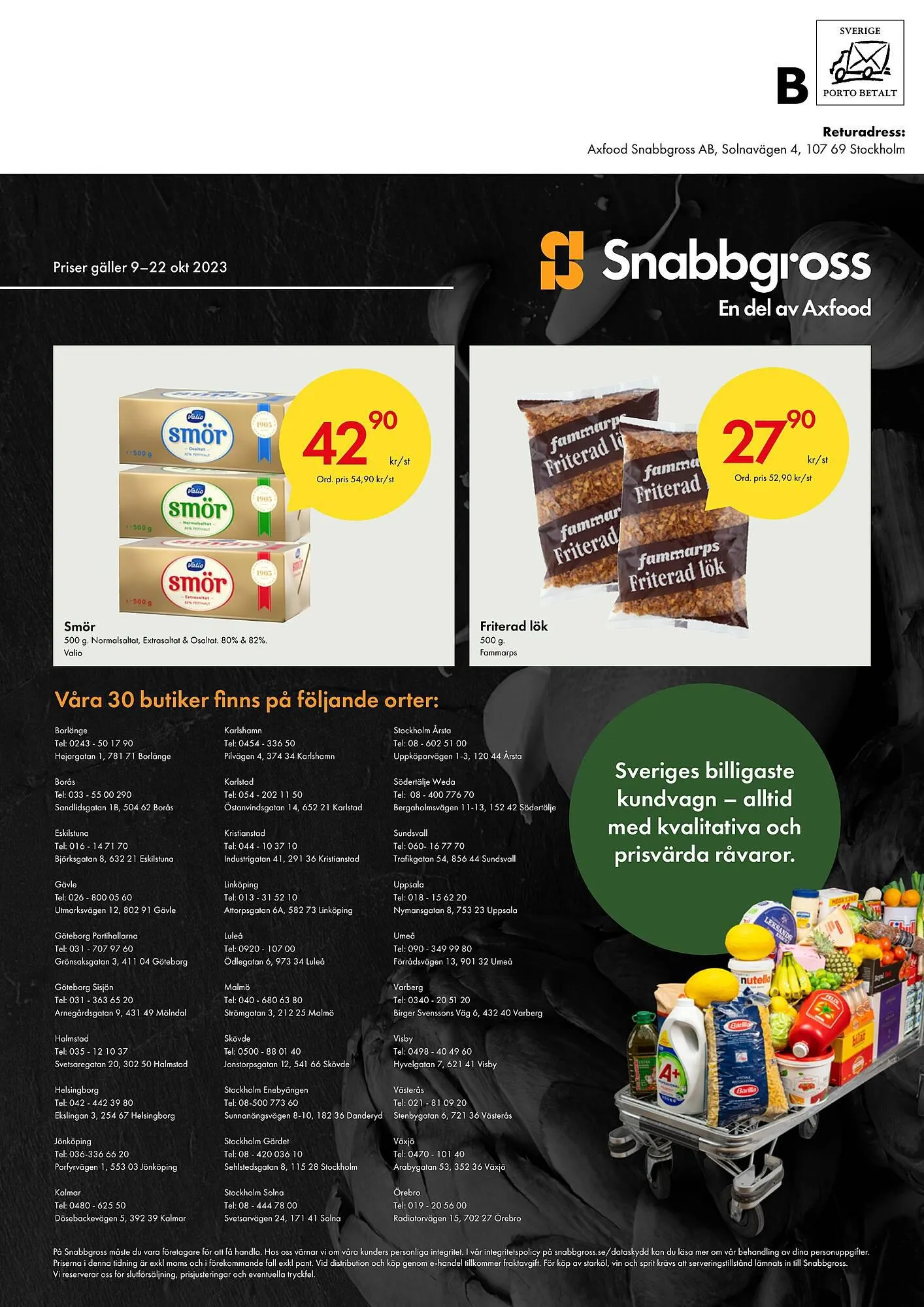 Snabbgross reklamblad från 9 oktober till 22 oktober 2023 - Reklamblad sidor 12
