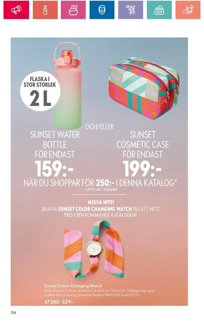 Oriflame reklamblad från 20 juni till 4 juli 2024 - Reklamblad sidor 156