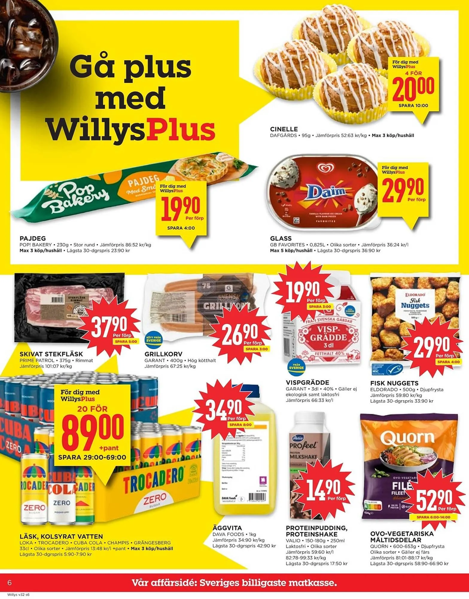 Willys reklamblad från 4 augusti till 10 augusti 2025 - Reklamblad sidor 6