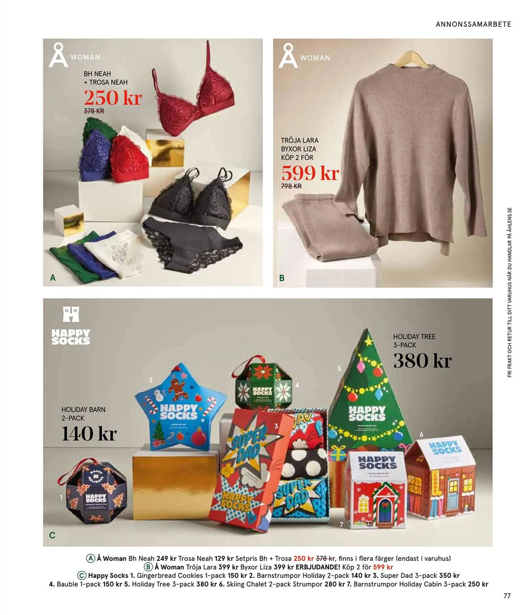 Åhléns reklamblad från 25 november till 24 december 2024 - Reklamblad sidor 77