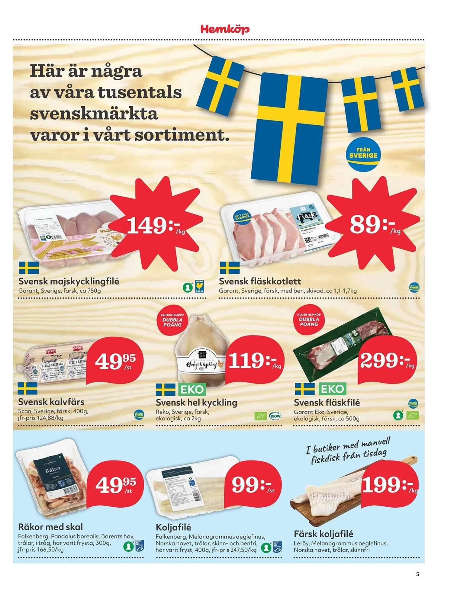 Hemköp reklamblad från 2 april till 7 april 2024 - Reklamblad sidor 5