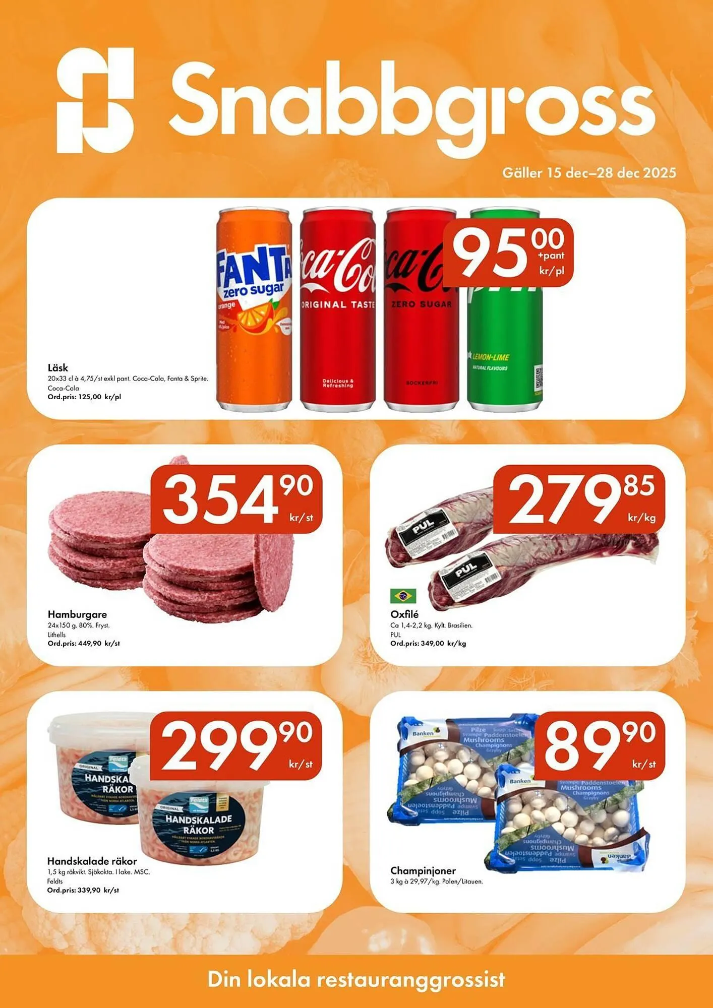 Snabbgross reklamblad från 15 december till 28 december 2025 - Reklamblad sidor 1