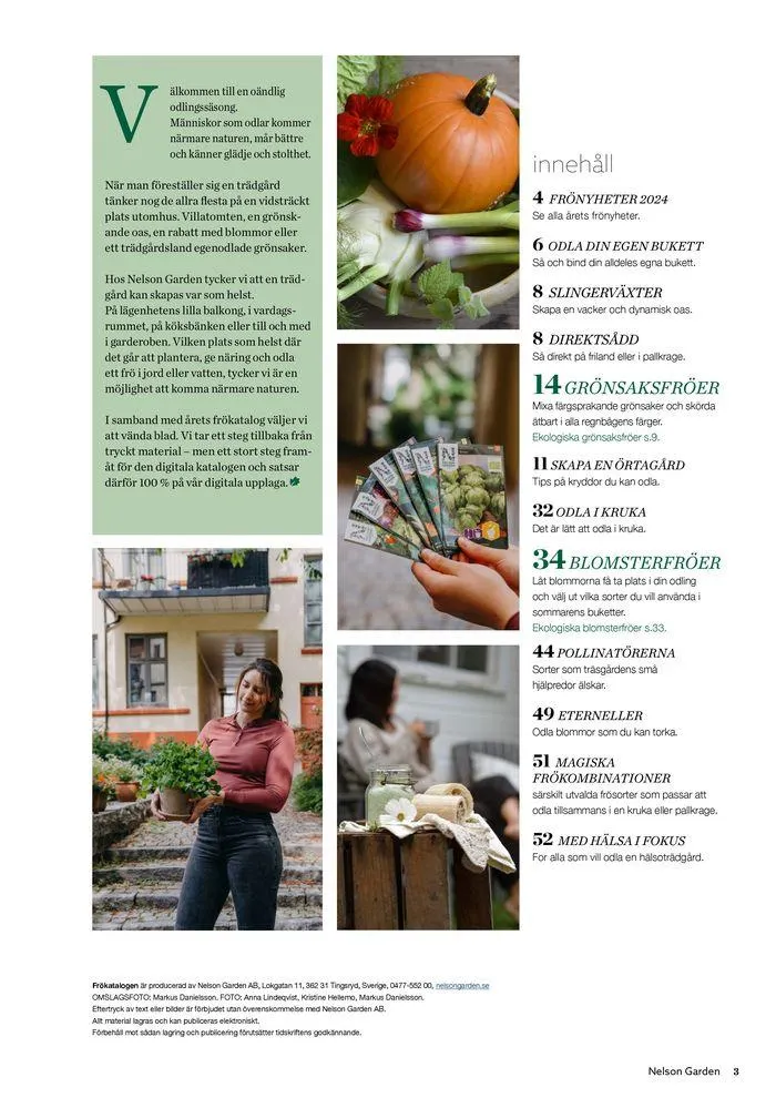 Nelson Gardens frökatalog 2024 är här! från 6 mars till 31 december 2024 - Reklamblad sidor 3