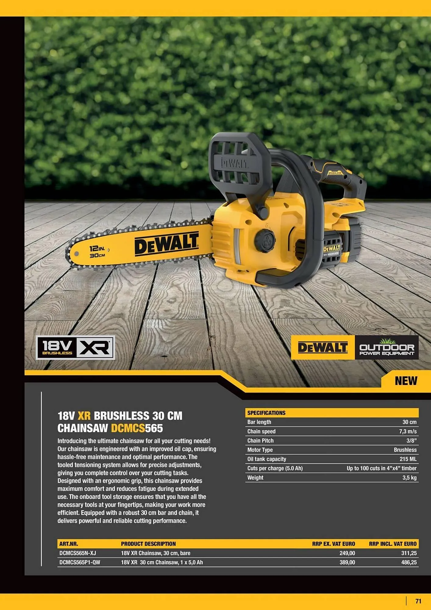Dewalt reklamblad från 21 mars till 31 maj 2025 - Reklamblad sidor 71