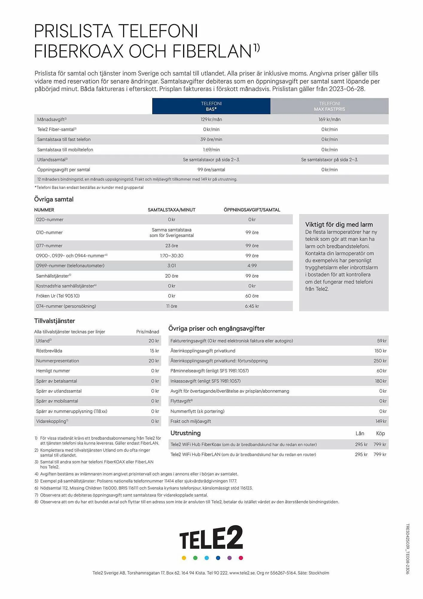 Tele2 reklamblad från 6 september till 11 november 2023 - Reklamblad sidor 10