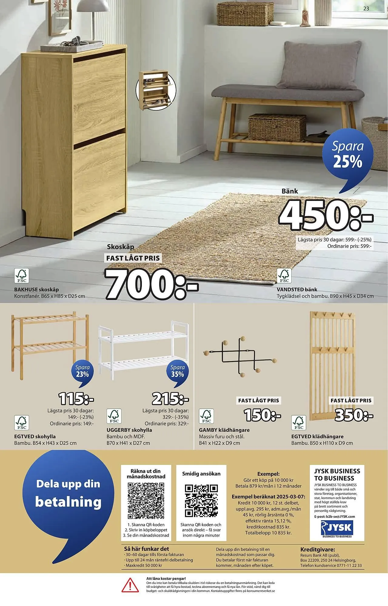 JYSK reklamblad från 22 september till 5 oktober 2025 - Reklamblad sidor 23