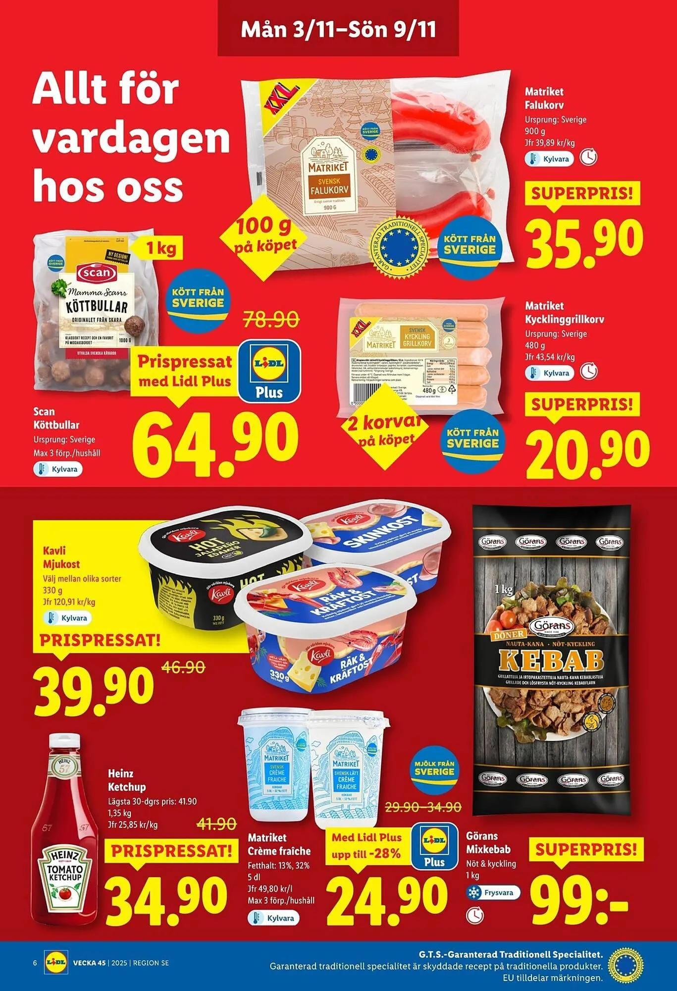 Lidl reklamblad från 3 november till 9 november 2025 - Reklamblad sidor 6