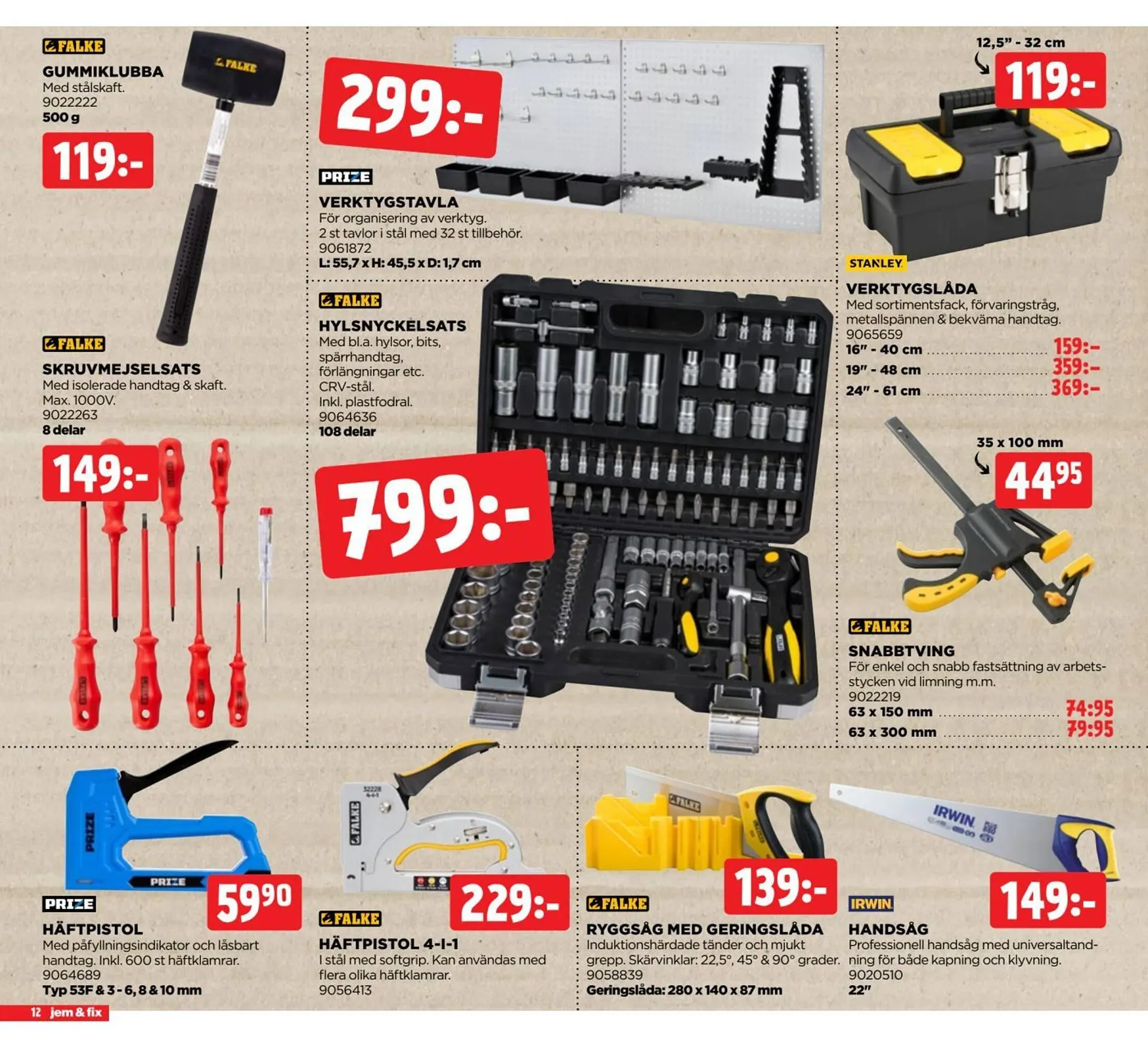 Jem&Fix reklamblad från 23 juni till 29 juni 2025 - Reklamblad sidor 12