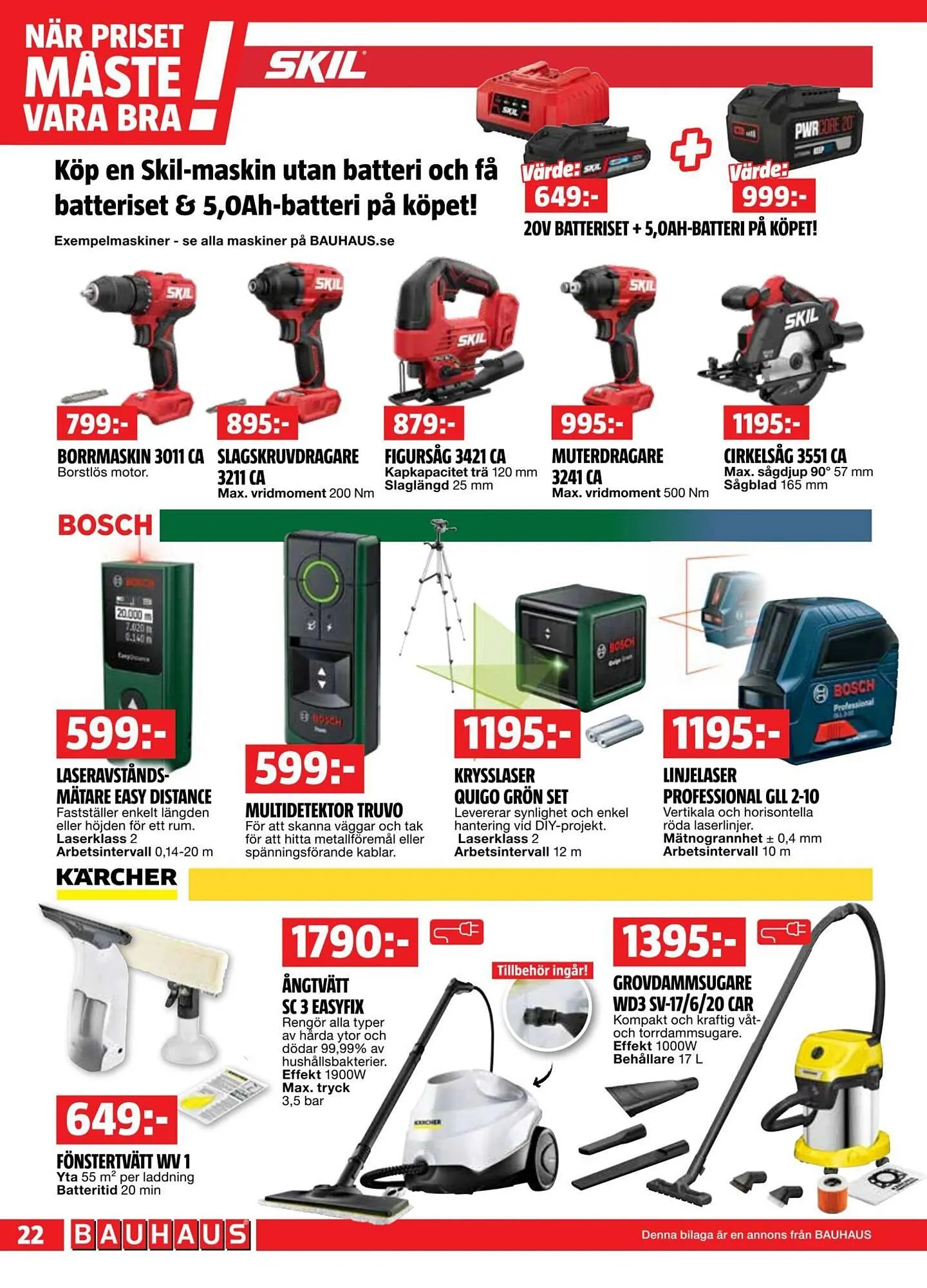 Bauhaus reklamblad från 29 september till 12 oktober 2025 - Reklamblad sidor 22