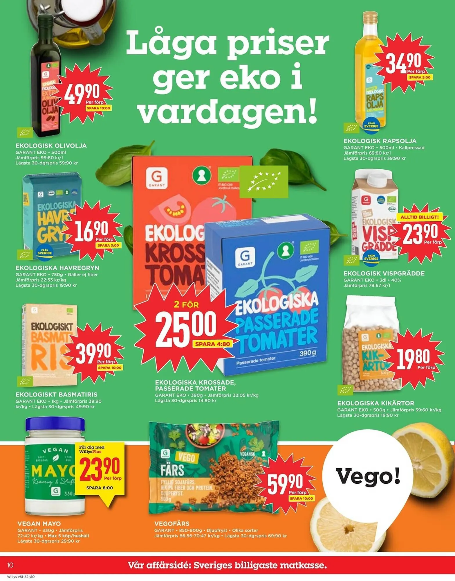 Willys reklamblad från 15 december till 25 december 2025 - Reklamblad sidor 10