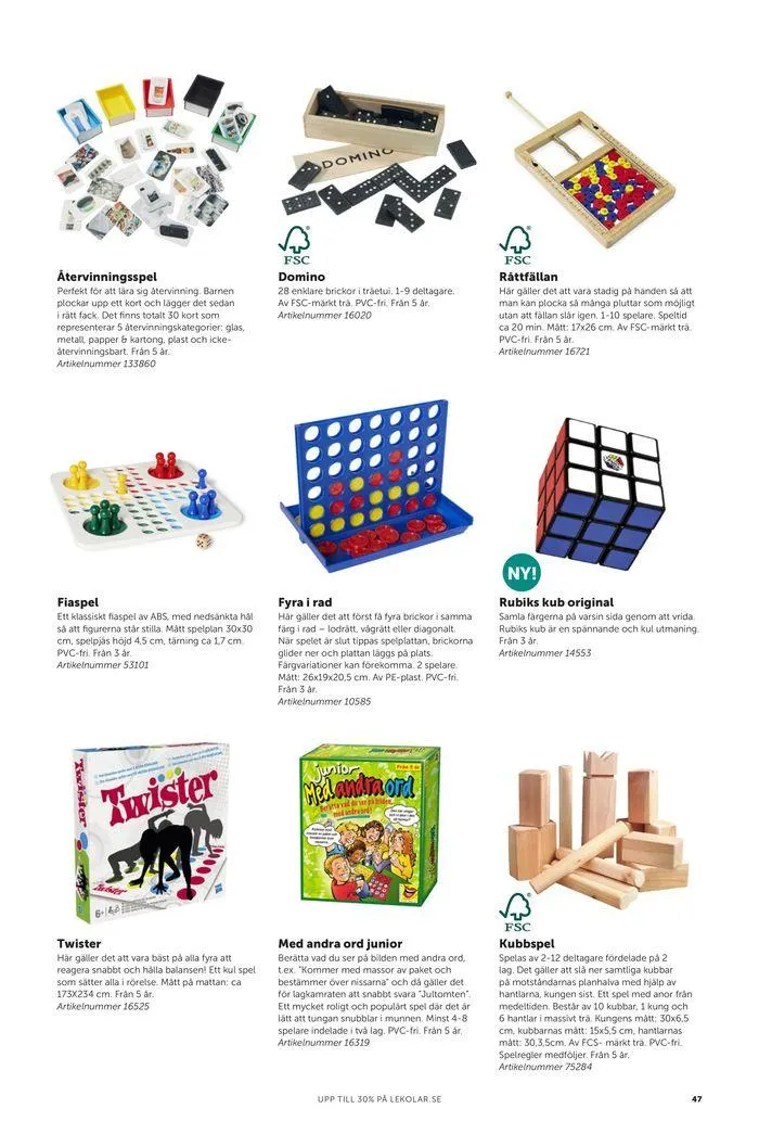 Nyheter och favoriter skola och fritidshem 2024 från 23 februari till 31 december 2024 - Reklamblad sidor 47