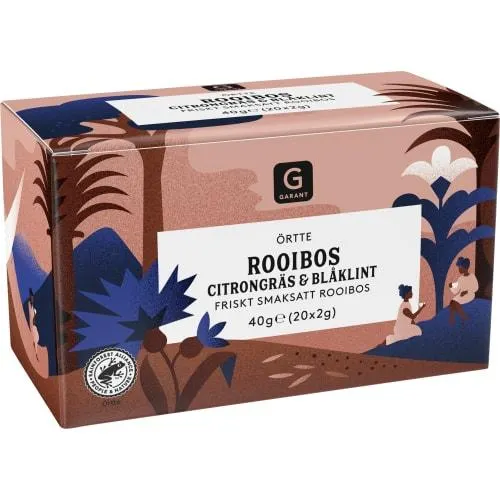 Rooibos Citrongräs Blåklint Te