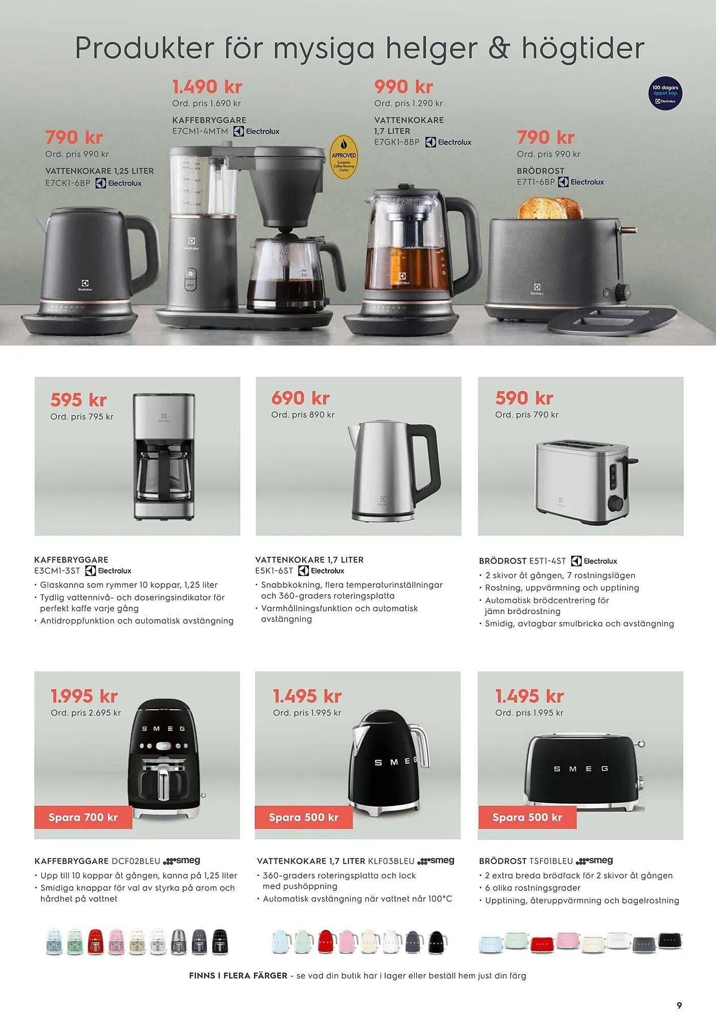 Electrolux Home reklamblad från 5 november till 24 december 2023 - Reklamblad sidor 9