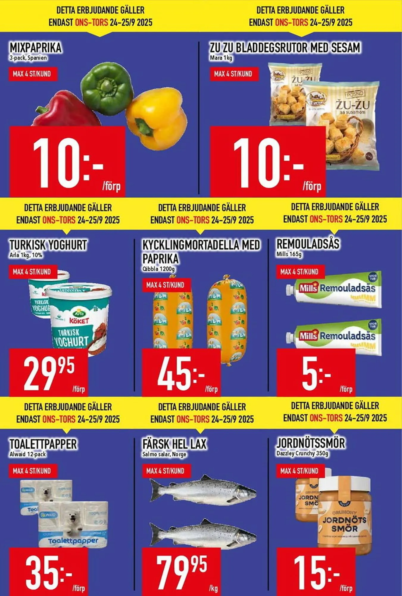 Matdax reklamblad från 22 september till 28 september 2025 - Reklamblad sidor 3