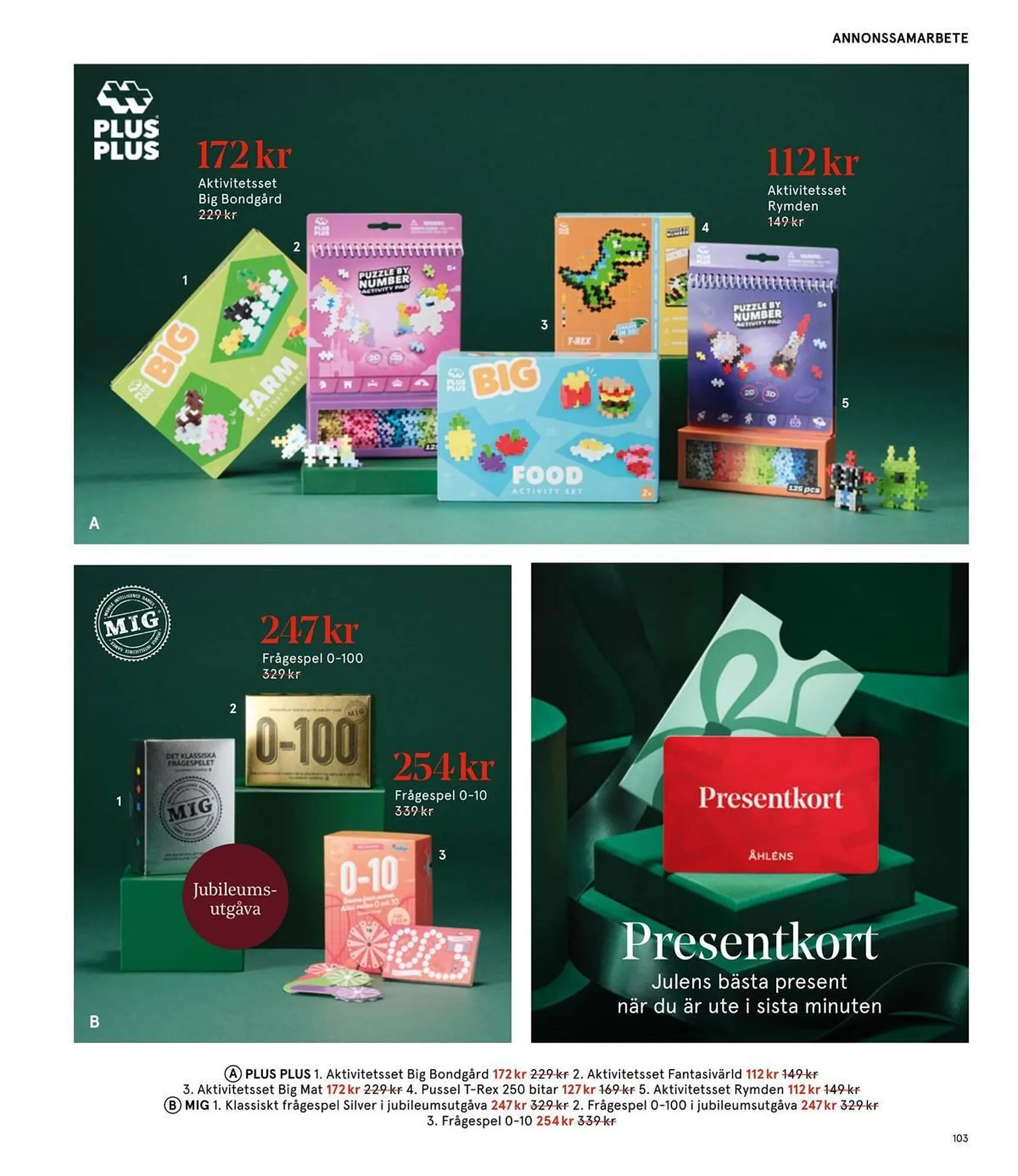 Åhléns reklamblad från 25 november till 11 december 2025 - Reklamblad sidor 103