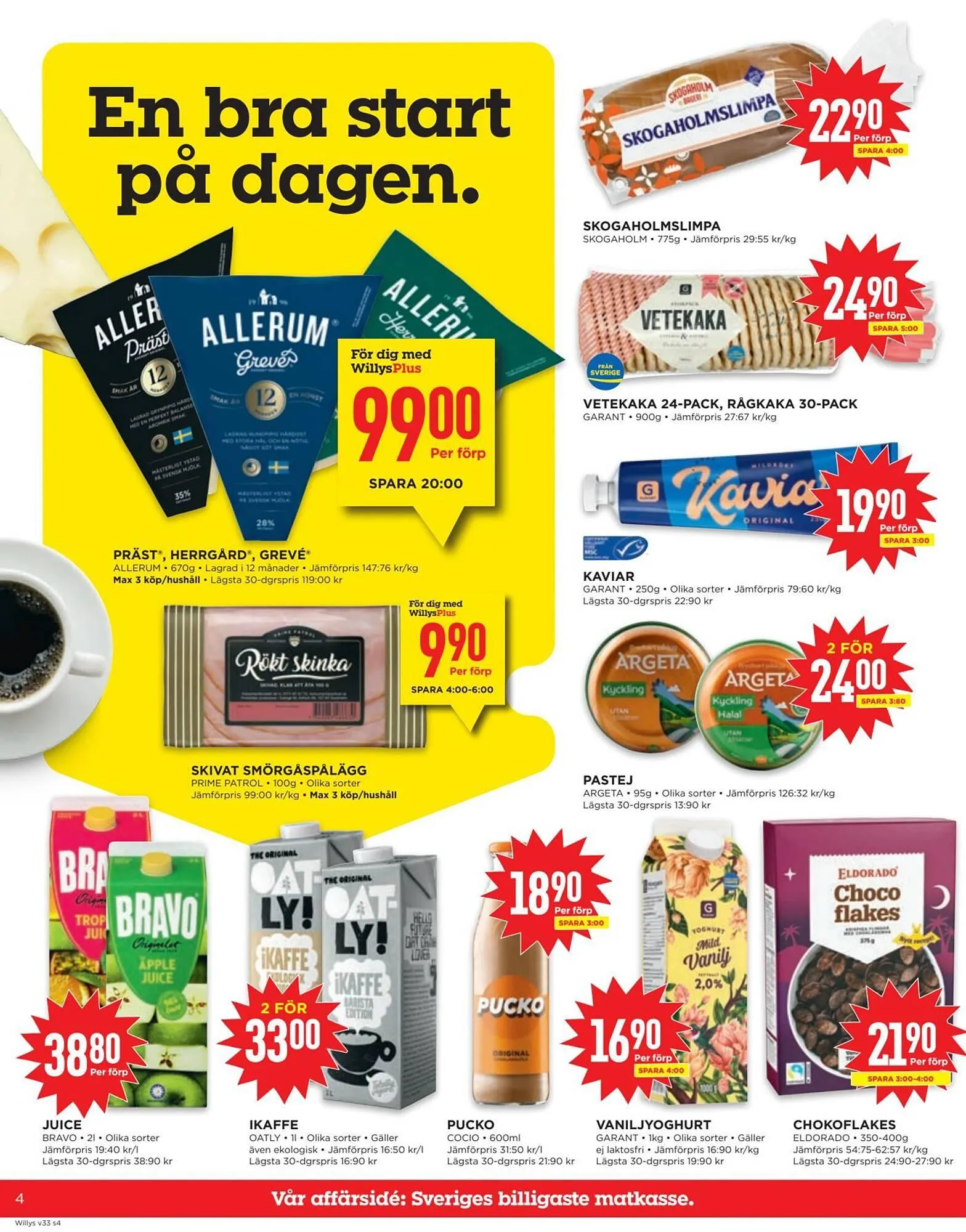 Willys reklamblad från 11 augusti till 17 augusti 2025 - Reklamblad sidor 4