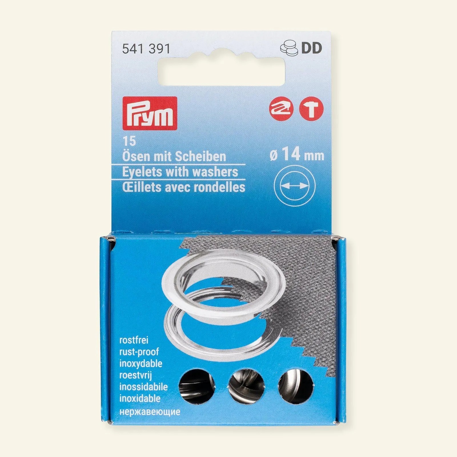 Prym vario öljett m/skivor 14mm 15st