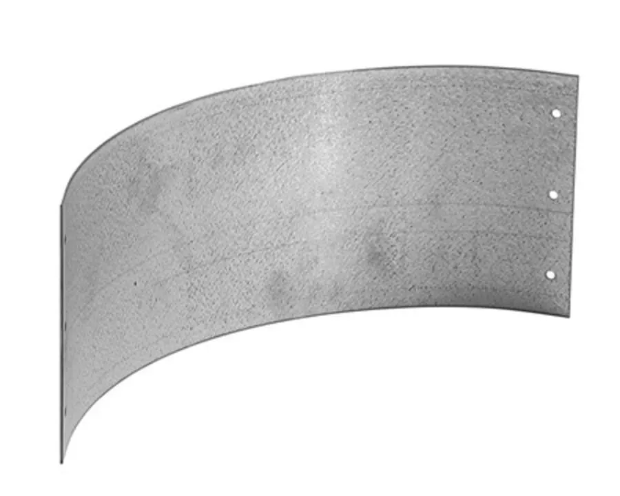 Kantstål aluzink 18 cm r=56 cm