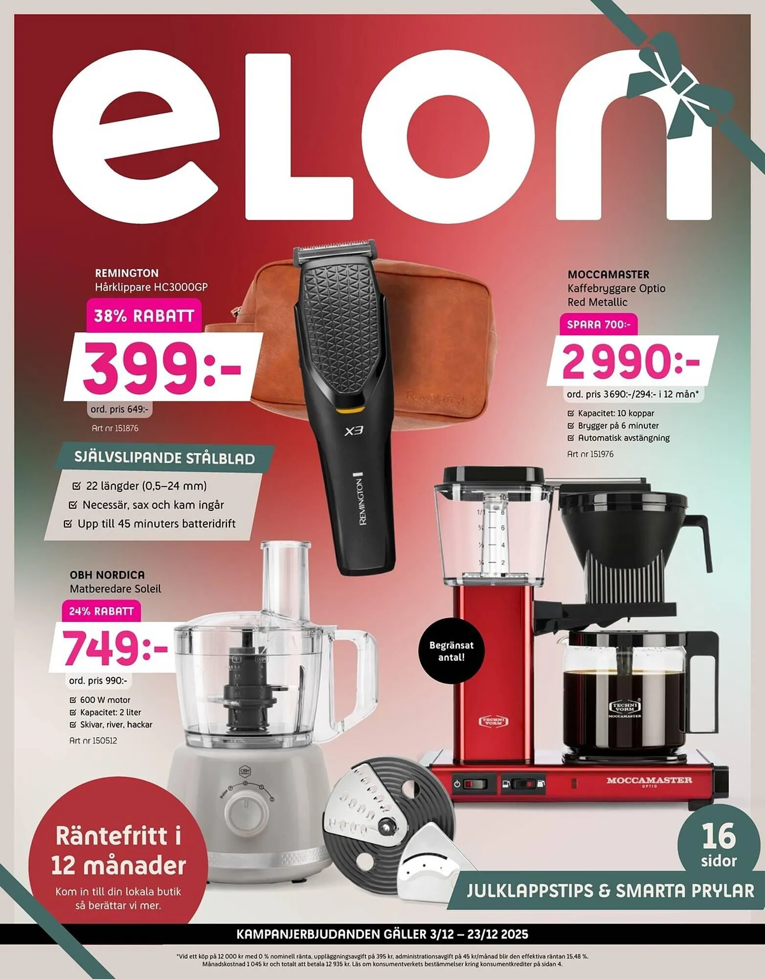 Elon reklamblad från 3 december till 23 december 2025 - Reklamblad sidor 1