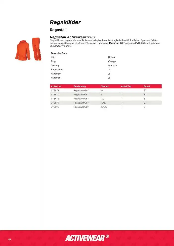 Activewear från 30 oktober till 13 november 2024 - Reklamblad sidor 58