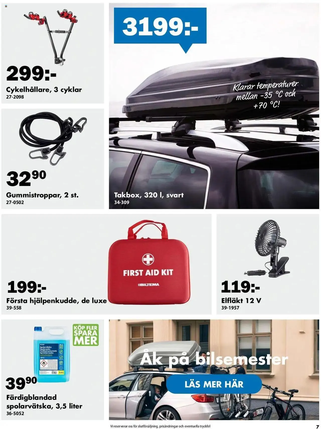 Biltema - erbjudanden från 25 juli till 31 december 2024 - Reklamblad sidor 7
