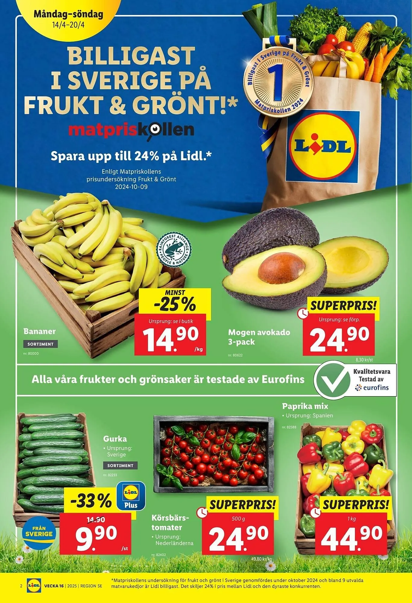 Lidl reklamblad från 14 april till 20 april 2025 - Reklamblad sidor 2