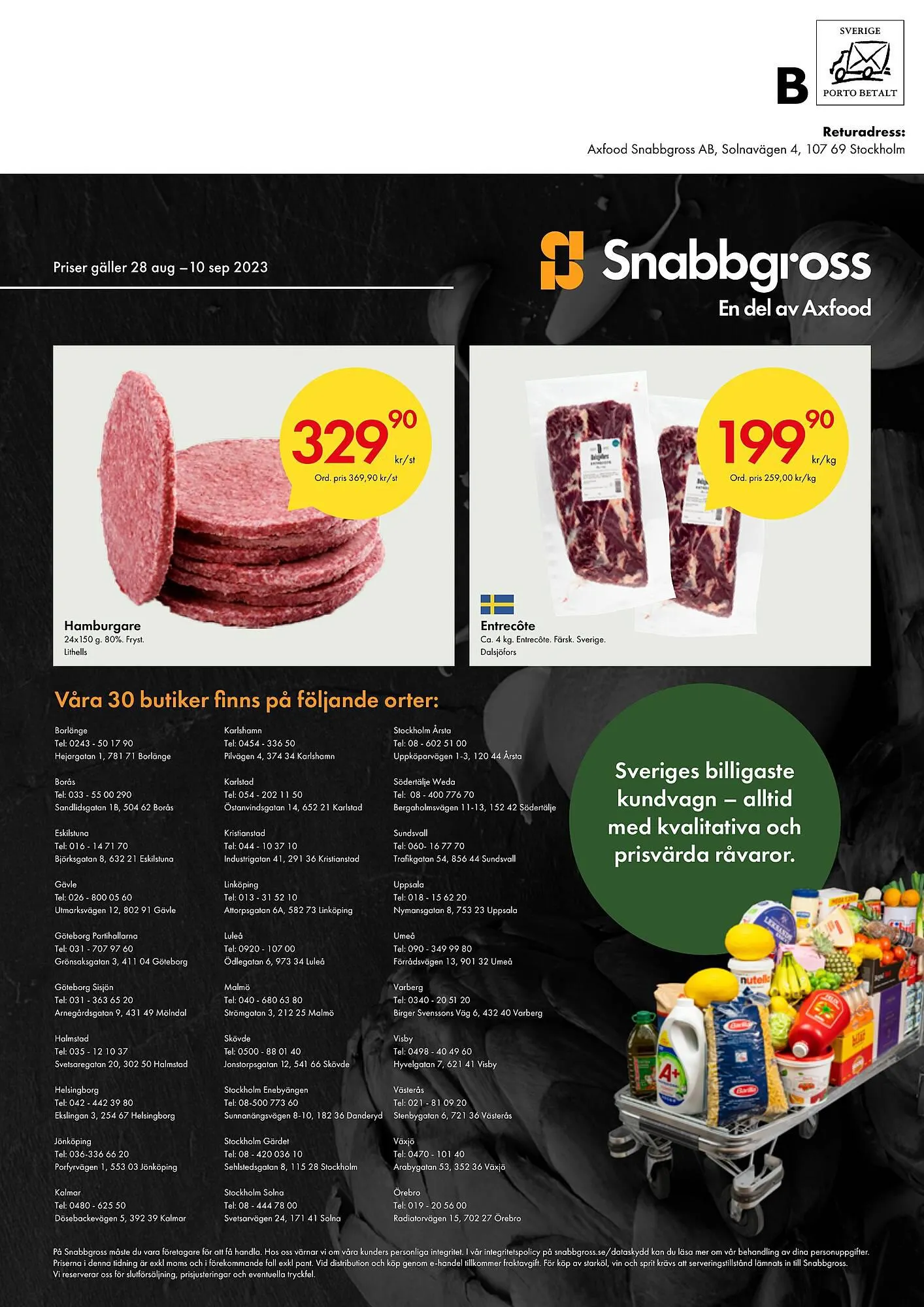 Snabbgross reklamblad från 28 augusti till 10 september 2023 - Reklamblad sidor 16
