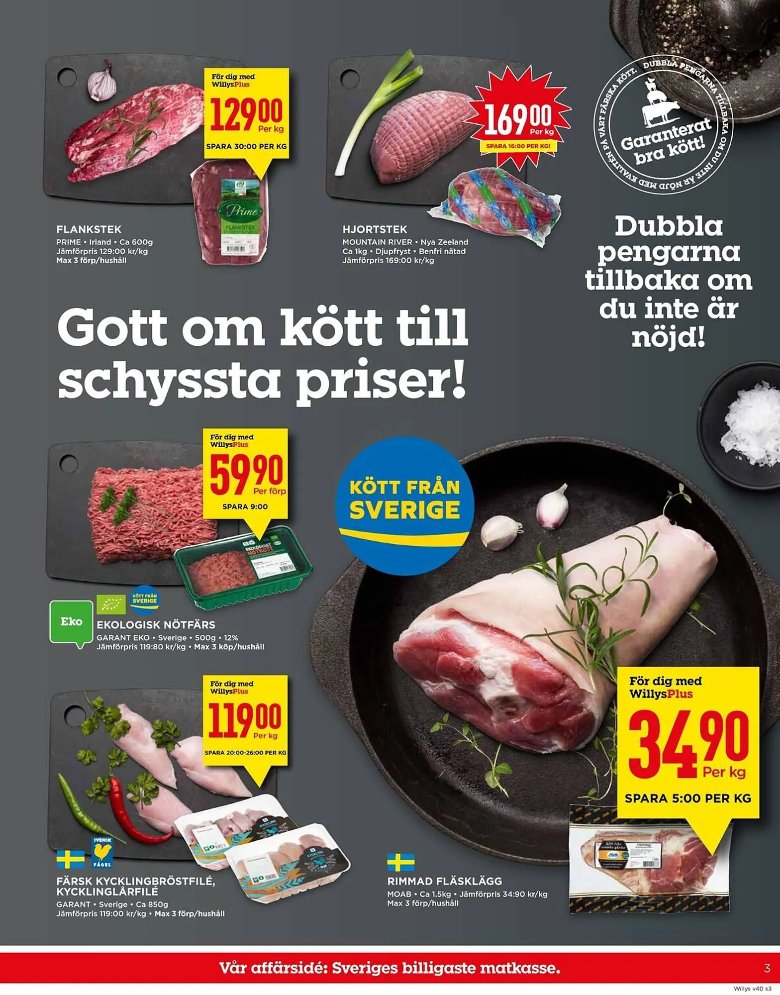 Willys reklamblad från 2 oktober till 8 oktober 2023 - Reklamblad sidor 3