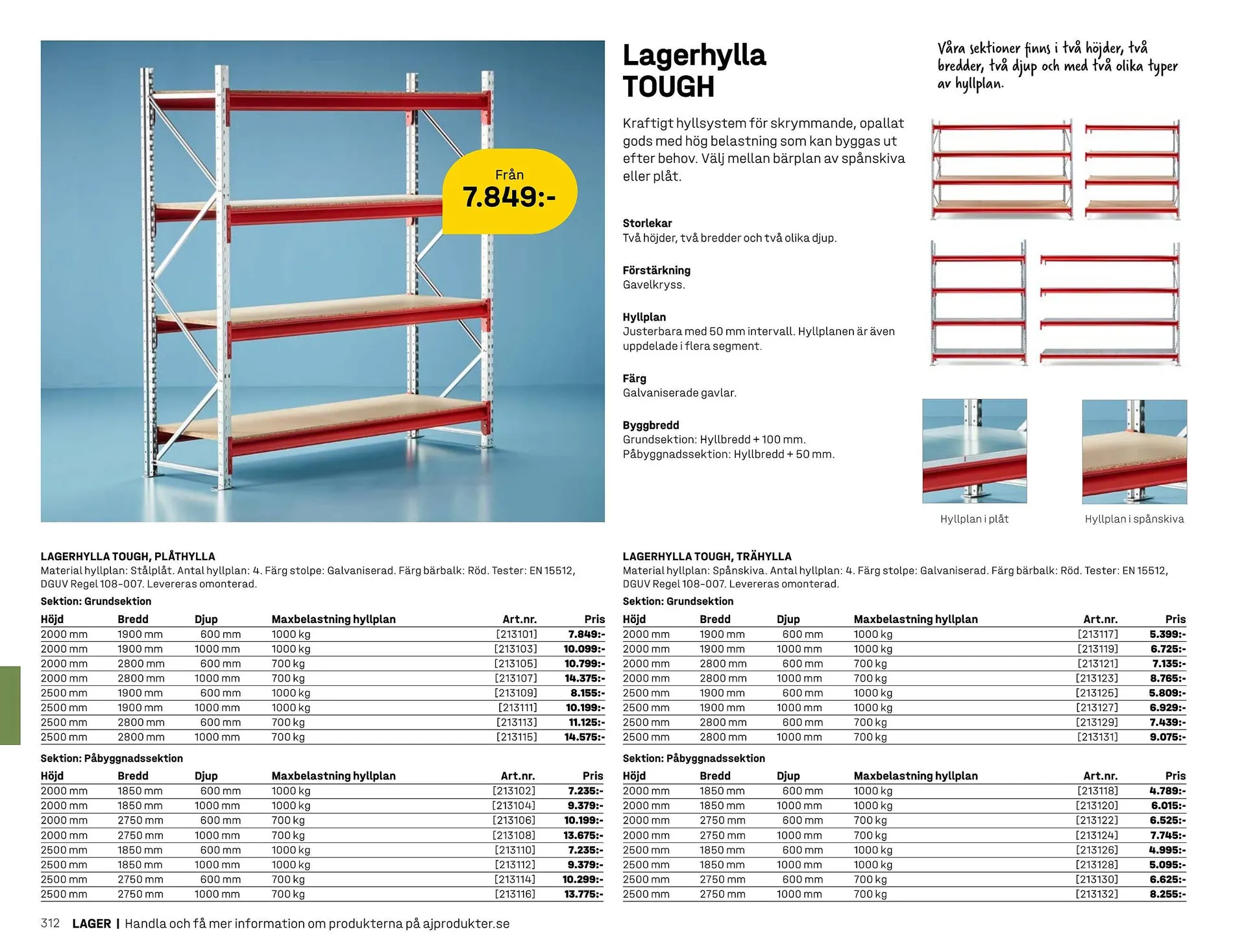 AJ Produkter reklamblad från 1 januari till 31 december 2025 - Reklamblad sidor 312